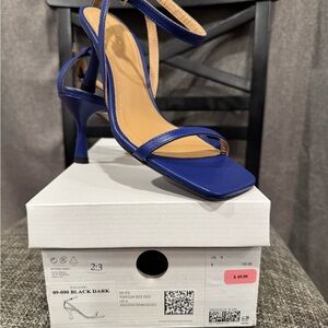 & other stories Elegant Ink Blue Strappy Heels